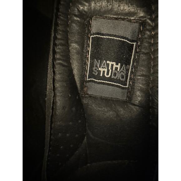 Natha Studios Men's Leather Dress Shoes Oxfords Lace Up 11.5D Brown Office Work - Picture 10 of 10